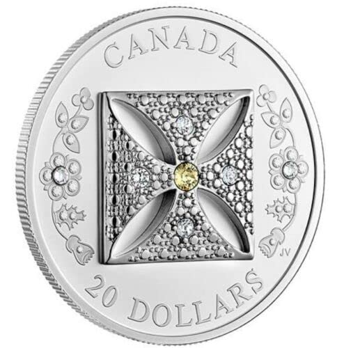2022 CA Canada Regina Elisabeta II QEII Diamond Diadem lansează Prima monedă de probă de argint 20 $ NGC PF70