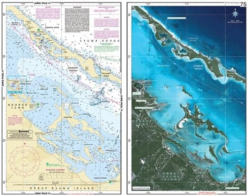 Maptech Chartkit Bahamas până la Crooked Island Passage Regiunea 9 Ediția a VII -a