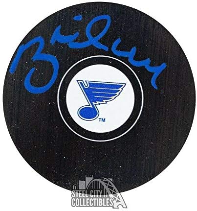 Brett Hull autografat St Louis Blues hochei puc-PSA / DNA COA-autografat NHL pucuri