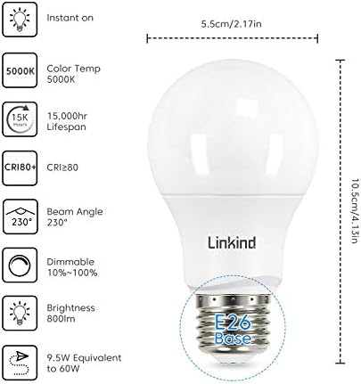 MR16 Becuri LED reglabile GU5. 3 5000k & amp; A19 Becuri LED 60W echivalent 5000k Lumina zilei