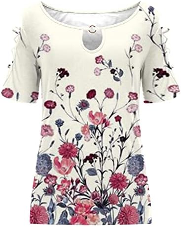 Toamna vara bumbac Bluza femei Îmbrăcăminte maneca scurta Crewneck Grafic Loose Fit Lounge Top T Shirt pentru femei DL DL
