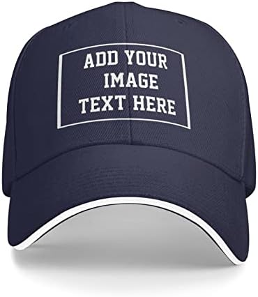 Pălării personalizate pentru bărbați Proiectează -ți propriul text personalizat logo logo baseball pălărie unisex soare