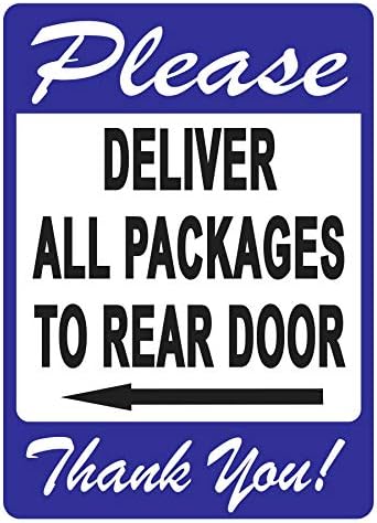 Livrați toate pachetele către semnul ușii din spate-un memento plăcut pentru a le urmări, design viu, plus protecție UV pentru