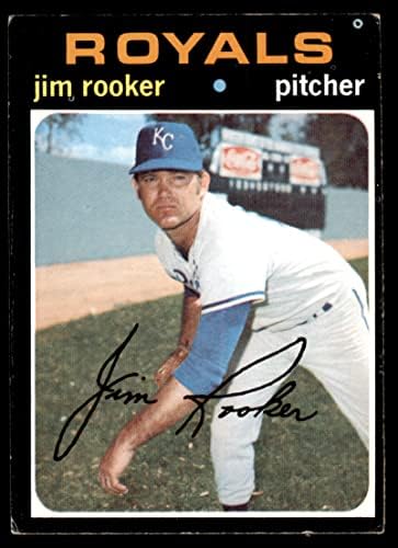 1971 Topps 730 Jim Rooker Kansas City Royals Ex -Royals