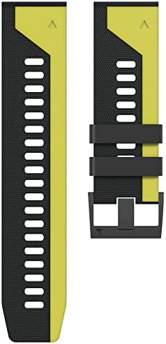 Schik 26 22mm Quick Fit Watchband pentru Garmin Fenix ​​6x 6 Pro 5x 5 Plus 3 HR 935 Enduro Bretele silicon Easyfit Band Rapid