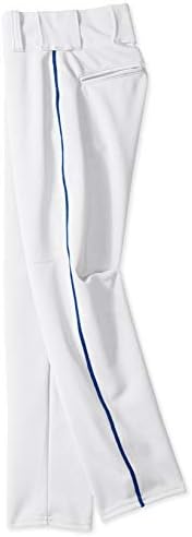 Pantaloni de baseball pentru tineri pentru băieți atletici cu împletitură, alb/regal, mediu