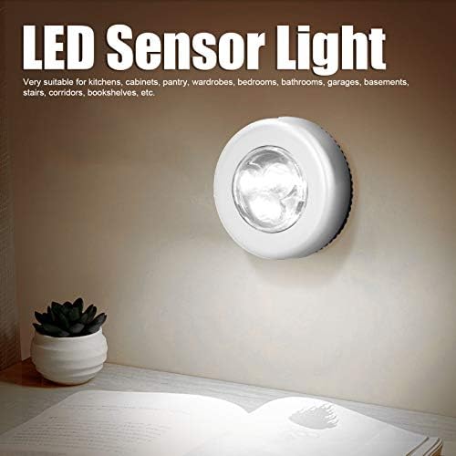 6buc senzor de mișcare lumini, baterie alimentat LED lumini de noapte, Stick oriunde dulap lumini scari lumini de perete pentru