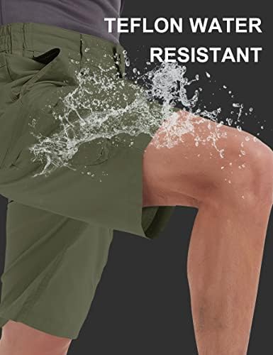 Pantaloni scurți tactici pentru bărbați 8,5 inci Flex Stretch Stretch Waterproof Cargo Shanks Pantaloni scurți Ripstop respirabil