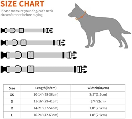 AUDWUD 18,5 x 11,5 covorașe de hrănire pentru animale de companie și guler de câine reglabil clasic de 14-21, ambele în culoare