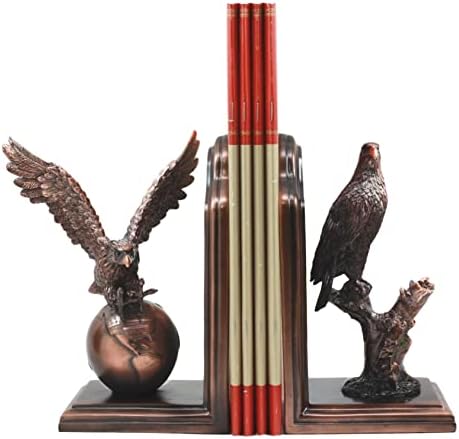 EBROS cadou academic premiu aripi de glorie vultur cald pe glob și ramuri bookends bronz bronz patriotic american vultur simbolic