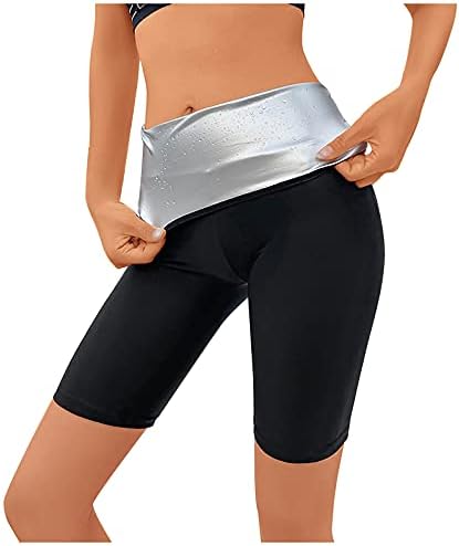 Zitiany Women Sweat Elastic Trainer Trainer Control de burtă Fitness Leggings Pantaloni scurți pentru femei/Mid/Long Pants