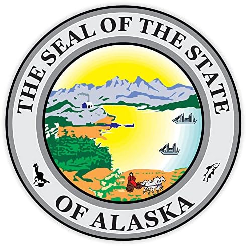 Alaska Stat sigiliu autocolant Decal 4x 4