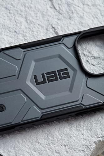 Urban Armour Gear UAG Proiectat pentru iPhone 14 Carcasă Silver 6.1 Pathfinder Magnet încorporat compatibil cu încărcare Magsafe
