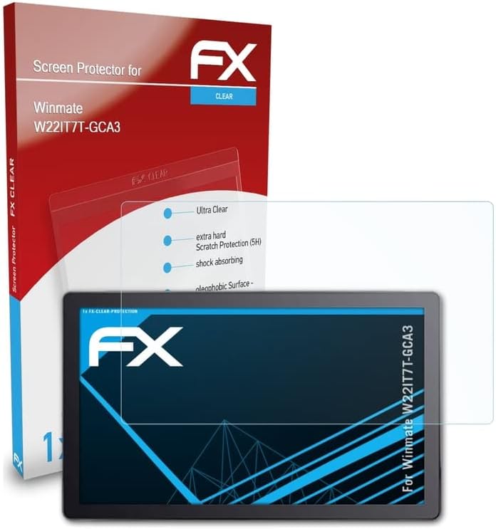 Film de protecție a ecranului ATFolix compatibil cu protectorul de ecran Winmate W22it7T-GCA3, film de protecție ultra-clar