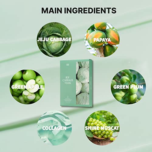 TNTN Mama Vegan Jeju varza foaie masca Pack anti-imbatranire colagen ușor parfum Organic gratuit liniștitor calmant Refresh