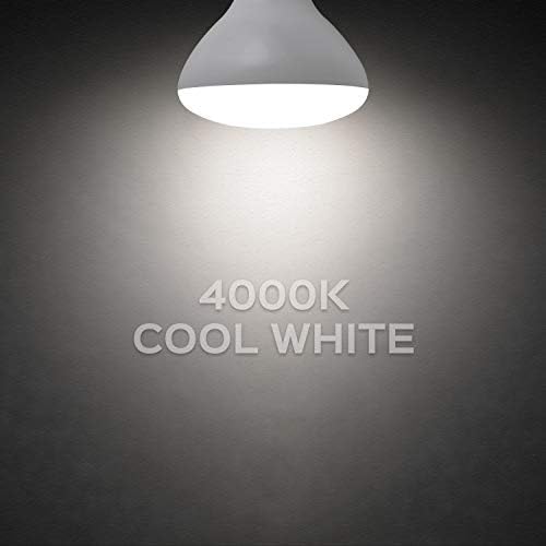 LUXRITE Lr31823 14-Watt LED Br40 Flood bec, 85W echivalent, Dimmable, Cool alb 4100K, 1100 lumeni, E26 de bază, ul enumerate