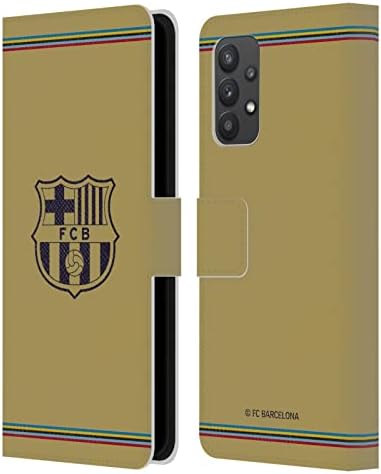 Modele de carcase pentru cap licențiate oficial FC Barcelona Away 2022/23 Kit Crest carte din piele portofel Husă compatibilă
