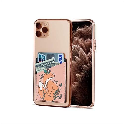 3M adeziv-bătută-id card de credit portofel carcasă carcasă cu mânecă cu mânecă animată de buzunar roz roz drag 1-2