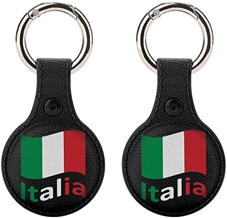 Italia Italia pavilion Italian caz de protecție compatibil pentru Airtag Anti-Lost Locator titularul cu Breloc pentru portofel