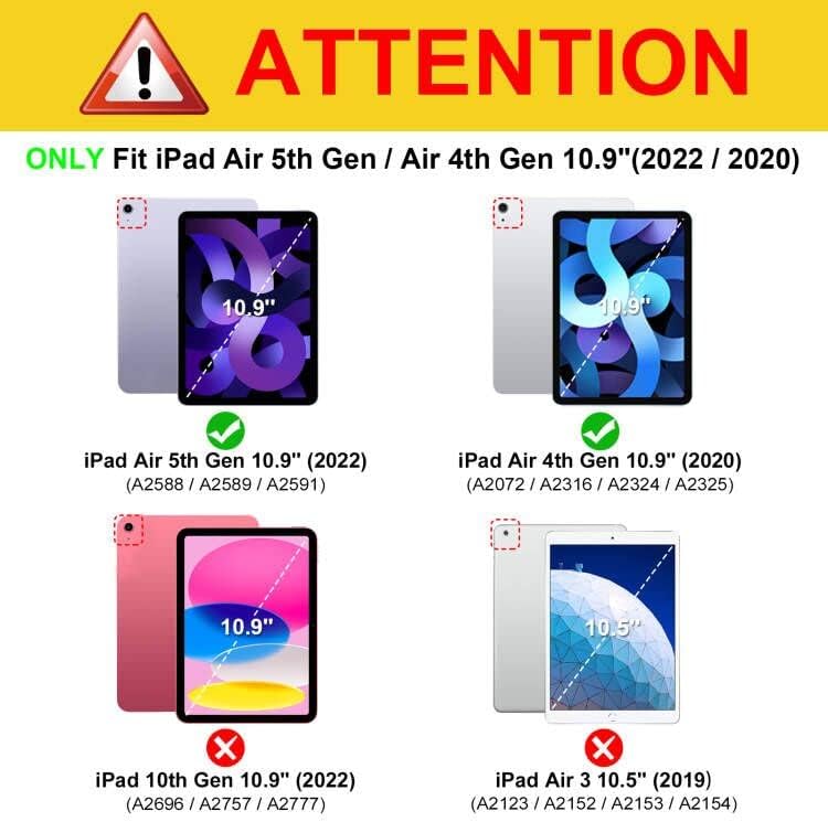 Carcasă Fintie pentru iPad Air 5th Generation / iPad Air 4th Generation 10,9 inch, Vizualizare cu mai multe unghiuri Capac
