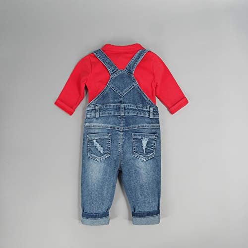 Chumhey Baby & Toddler Boys Jean salopete pantaloni Set
