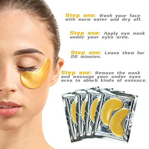 ADOFECT 31 perechi de mască de aur pentru ochi de colagen pentru ochi de ochi sub mască pentru ochi pentru puf de și cerc întunecat