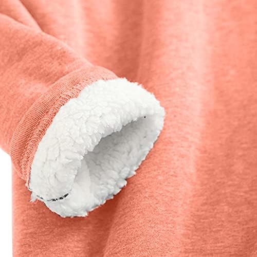Hanorace de iarnă căptușite cu Fleece pentru femei, 2022 pulovere de Crăciun de dimensiuni mari Cu mânecă lungă Crewneck pulovere