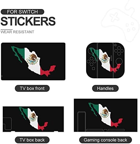 Stickerii cu pavilionul mexicului Cocoșul copertă Compatibil cu comutator/comutator Lite Pielea Protector Durabil Protecție