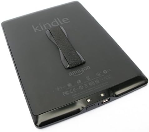 Tabletă lovehandle/prindere XL pentru majoritatea tabletelor și smartphone-urilor mari, curea elastică neagră cu bază neagră,