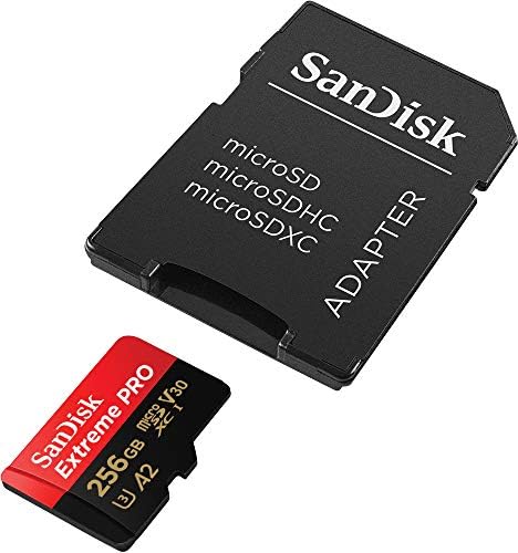 SanDisk 256gb Extreme Pro durabil, captează Video 4K UHD, 200MB / s citit și 140MB / s scrie card microSD UHS - I pentru înregistrarea