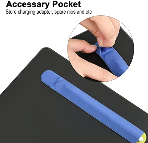 Autocolant de suport pentru creion Caszluution Compatibil cu Apple Creion 1 și 2 Gen, detașabil Elastic Stylus Pen Pock Buzunar