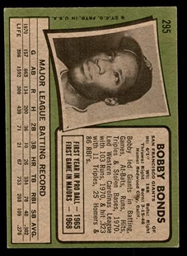 1971 Topps 295 Bobby Bonds San Francisco Giants VG/Ex Giants