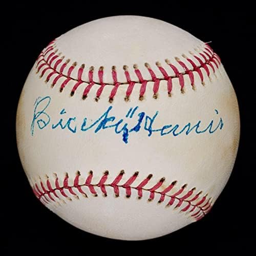 Cel mai bun cunoscut Bucky Harris Single Baseball Oal D. 1977 PSA și JSA - Baseballs autografate