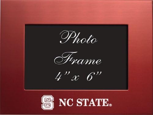 Universitatea de Stat din Carolina de Nord - Cadru de imagine metalică 4x6 ​​- roșu