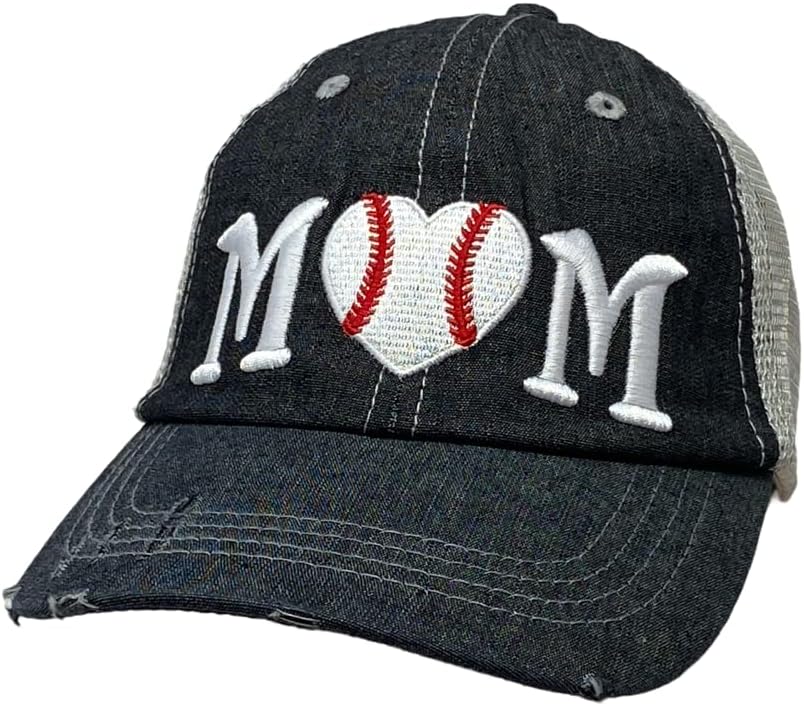 Cocomo Suflet Femei Baseball Mama Pălărie / Baseball Inima Pălărie / Baseball Dragoste Pălărie / Baseball Mama Cap 208 Gri