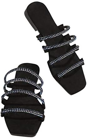 Vara papuci pentru Femei Moda combinație și sandale Stras Set curea sandale cu arc suport Slip pe sandale