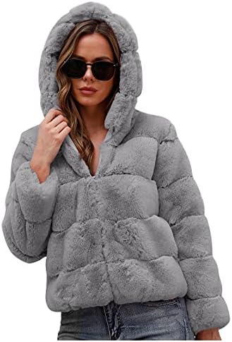OVERMAL femei toamna / iarna moda Culoare solidă Vrac cu glugă cald haina jacheta