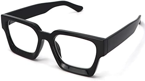 Ochelari de lectură pătrat de mărire pătrat pentru femei bărbați bărbați lentile de blocare a luminii albastre Cadru elegant