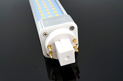 Bonlux 13W Gx24q 4-pini de bază LED bec, 26W CFL echivalent G24Q Rotatable LED PL-C Retrofit lampă GX24 LED PL orizontal încastrat