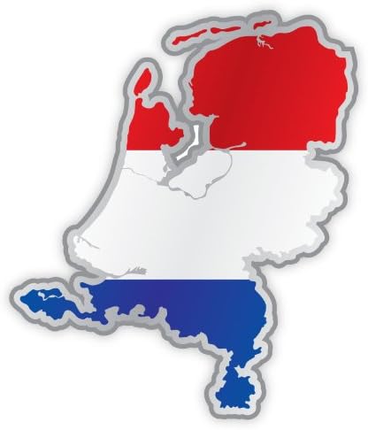 Olanda MAP Flag Sticker Decal 4 x 5