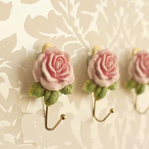 DOUBAO ROSIN ROSE Cârlig de flori cu flori de perete decorativ Plânsul agățat cu cârlig