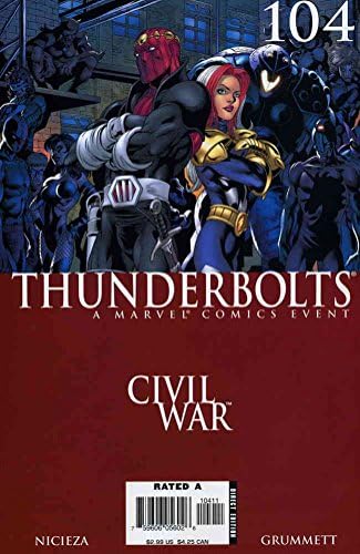 Thunderbolts 104 VF; Marvel carte de benzi desenate / război Civil Zemo