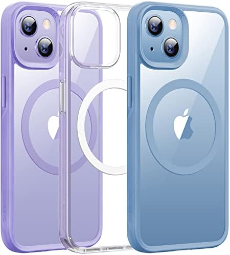 Cazuri Casekoo Magnetic Clear IPhone 14 Carcasă și iPhone 13 Case [No.1 Magneți puternici] [Niciodată galben] [Protecția picăturilor