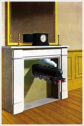 American Gift Services - Artist Rene Magritte Fine Art Poster Print of Picting Time Transfixed - 18x24