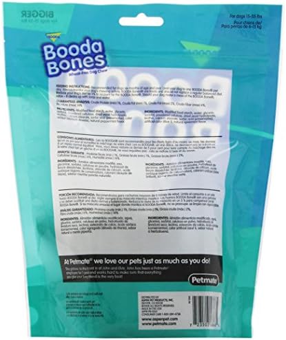 Booda Bone Dog Gats, booda mai mare, 9 pachete, sulrmină asortată/mentă