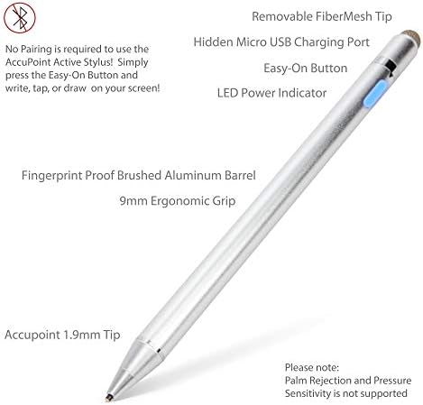 Boxwave Stylus Pen compatibil cu Avalor Rity153 - Accuint Stilus Active, Electronic Stylus cu vârf ultra fin pentru Avalue