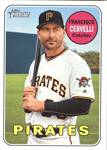 2018 Topps Heritage 282 Francisco Cervelli Pirates MLB Baseball Card NM-MT