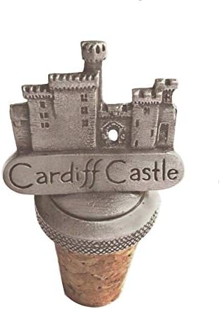 1000 Insigne Cardiff City Castle Wales Cork & Pewter Spirit Spirits Bottle Stop Stop