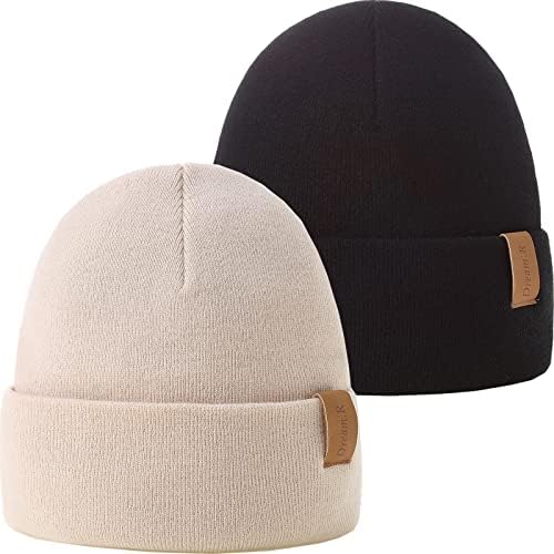 Lmlalml 2pcs pentru femei beanie pălărie caldă moale upgrade doamne de iarnă pălărie de iarnă unisex beanie beanie