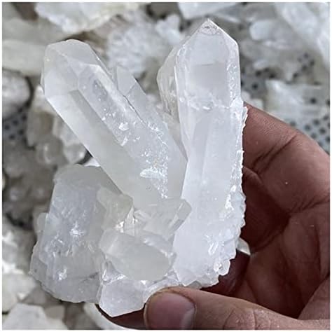 Încredere CRAFTSMAN natural frumos alb cristal Cluster clar cuarț minereu vindecare cristale punct mineral Specimen Home Decor